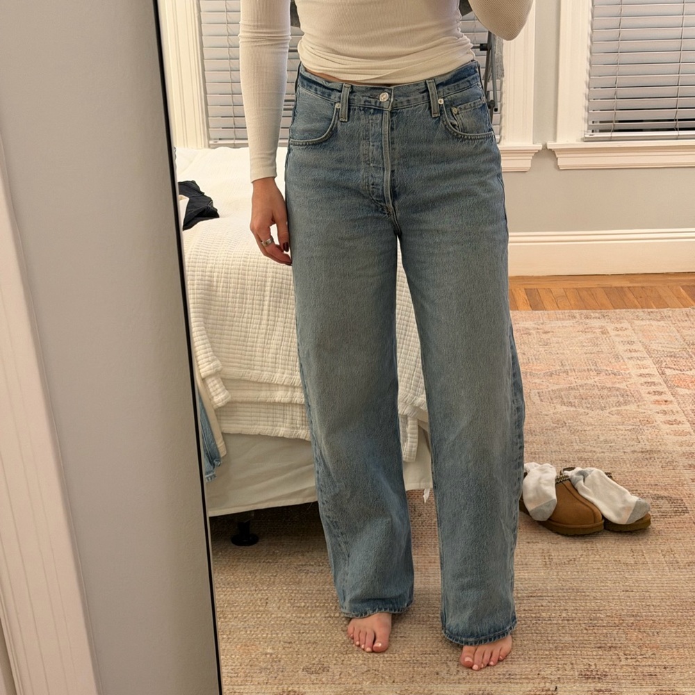 Citizens Of Humanity Light Blue Wide Leg Jeans